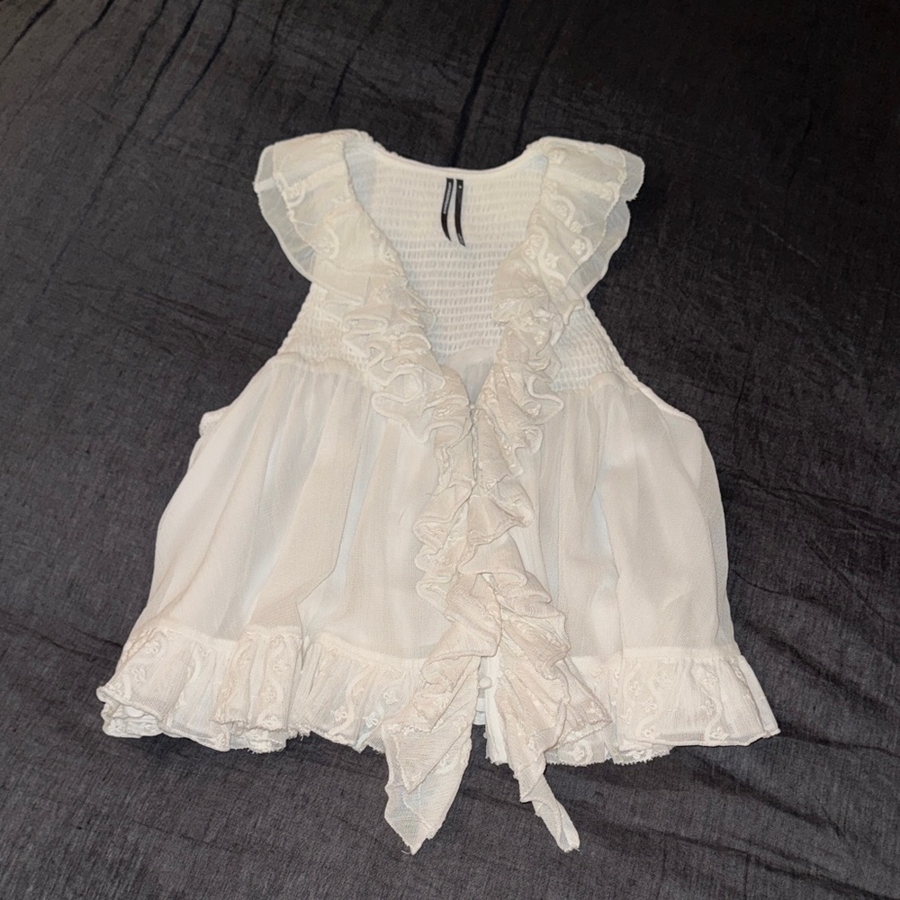Anthropologie Ruffle Top